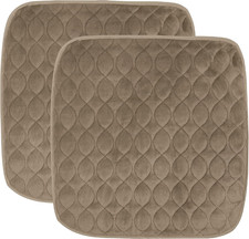Waterproof Washable Seat Protector Pad, Tan, 2-Pack