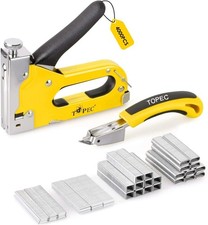 Upholstery 4-In-1 Professional Staple Gun with 4000 Staples For Carpentry- Topec 0.0032 per staple