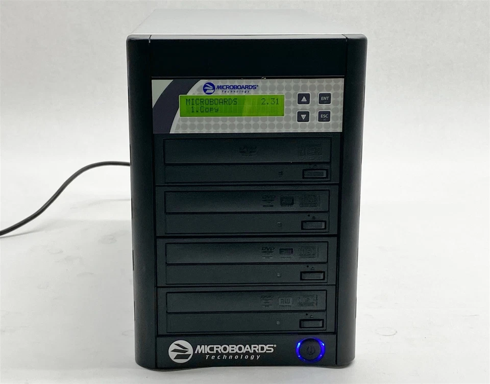 Microboards QD-DVD-123-03 3-Bay CD/DVD Disk Copier Burner Duplicator 24x USB - Image 2 of 4