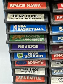 Mattel Intellivision 35pc Game Lot - Stadium Mud Buggies Tron Horse Racing