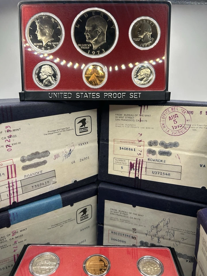 45 Proof Sets 35 Are Still Sealed In OGP Seal Never Broken On Box 1973-76 83-84 - Image 2 of 4