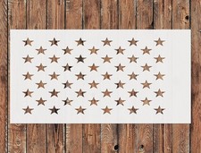 Reusable 50 Stars Stencil Template for Wall Art DIY Crafts - StencilAir