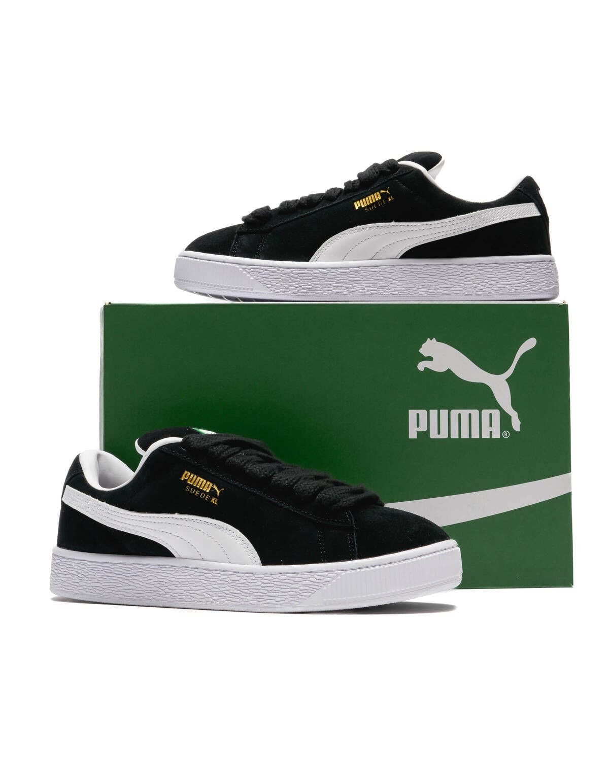 Puma Suede XL Suede Classic Sneakers 395205-02 Skater Black White Unisex 44