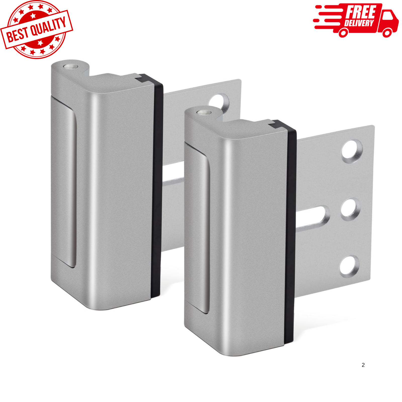 Home Security Door Lock, 2 Pack Door Reinforcement Locks for Front Door, Upgrade