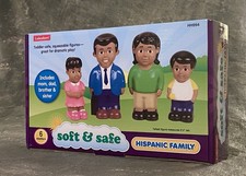 NEW SEALED Lakeshore Soft and Safe Hispanic Family complete Figure Set. Mint