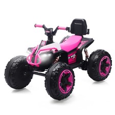 12V Kids Ride On Toy Car, 4 Wheeler Electric ATV with Bluetooth  Lights