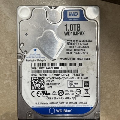 Western Digital WD10JPVX-22JC3T0 1.0TB internal hard drive