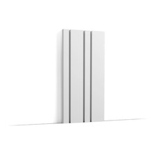 Outwater 9-7/8" x 78-3/4" Primed White 3D Wall Panel