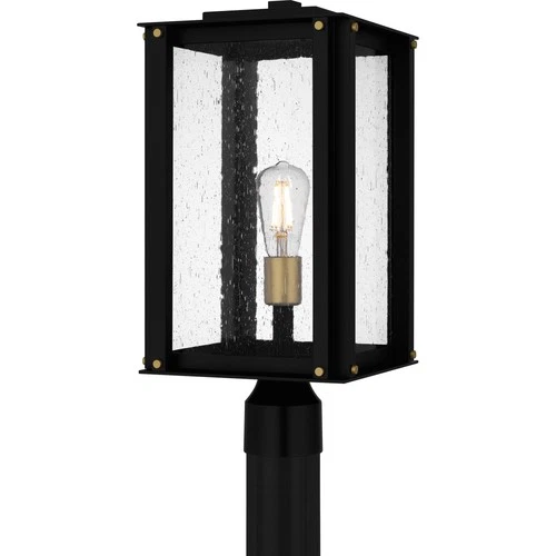 Quoizel ROB9009 Robbins 19" Tall Outdoor Post Light - Black - Picture 1 of 3