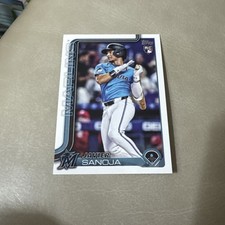 2025 Topps Series 2 Baseball #653 Javier Sanoja - Miami Marlins RC