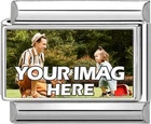 Custom 9mm Italian Photo Charm Personalise Picture Charm Fits Italian Bracelet