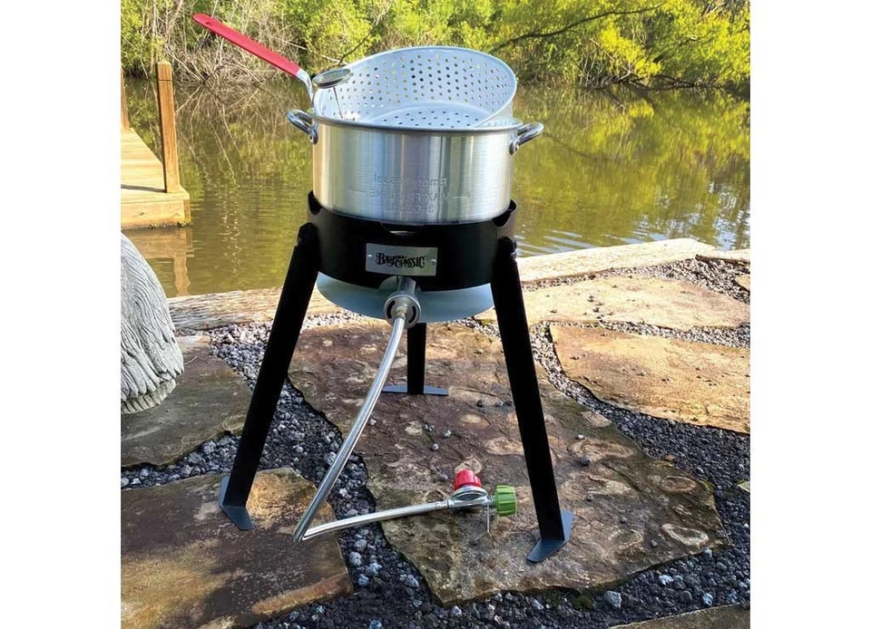 Kit de cocina de pescado de aluminio Bayou Classic 2212 de 10 cuartos de galón Foto 2 de 4