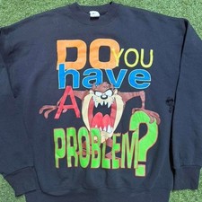 Looney Tunes black crewneck sweatshirt Size XL cartoon