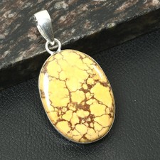 Turquoise Gemstone Ethnic Handmade Pendant Jewelry For Unisex 2.6