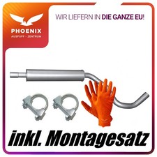 ✅für Audi A2 1.4 55kW (2002-2005) 42 Liter Tank Auspuff Mittelschalldämpfer