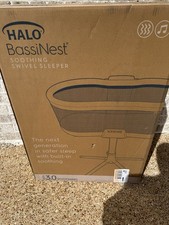 HALO 4931 BassiNest Soothing Swivel Sleeper 3.0 Baby Bassinet Gray OB9315
