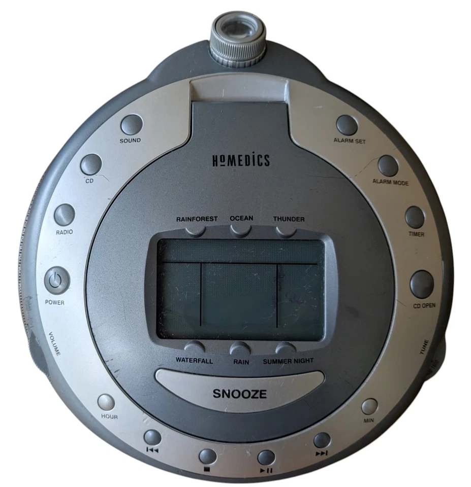 Homedics SS-6000 SoundSpa Platinum Reproductor de CD Reloj Radio y Máquina de Sonido Foto 2 de 4