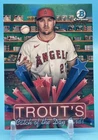 Mike Trout 2025 Bowman Baseball Catch of the Day Cards Aqua Refractor /125 #HS-6