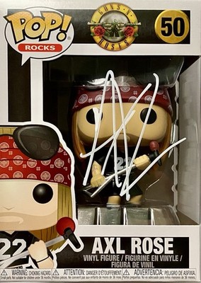 AXL ROSE AUTOGRAPHED SIGNED GUNS N ROSES FUNKO POP #50