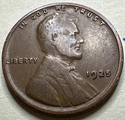 1925 1C BN Lincoln Cent WHEAT PENNY 2006X
