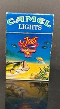 VINTAGE 1992 JOE CAMEL LIGHTS FLIP TOP CIGARETTE LIGHTER FISH & GAME CLUB