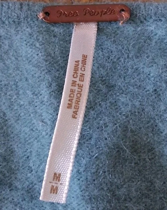 Blusa Free People estilo babydoll angorá/lã de cordeiro amarrar nas costas sem mangas tamanho pequeno - Imagem 2 de 4