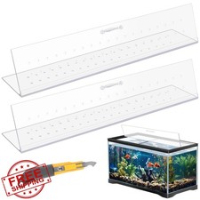 Sieral Aquarium Canopy 75/90/110 Gallon, 2 Pcs Clear, Breathable Holes