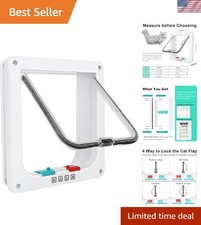 Durable Magnetic Cat Door for Small Pets   Easy Installation and Secure Access