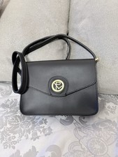 Pure Luxuries London Small Leather Black Shoulder Crossbody Bag BNWOT