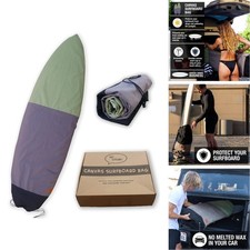 Ho Stevie! Canvas Surfboard Bag Cover Black/Gray/Green 10'6"