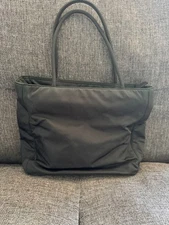 PRADA Triangle Logo Tessuto Nylon Tote Handbag From Japan Prada