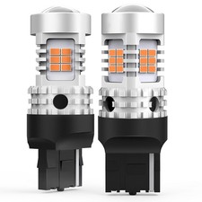 Amber LED 7443 T20 For JEEP Gladiator 2020-2023 Front Turn Signal Light Bulbs 2X