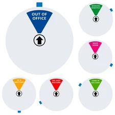 Office Door Sign,Do Not Disturb/Come in Welcome/Out of Office/in a Meeting/Ba...