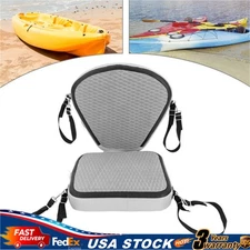 Padded Kayak Seat with Ergonomic Support and Corrosion-Resistant Hooks
