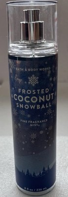 BATH & BODY WORKS Frosted Coconut SnowBall Fragrance MIST BODY SPRAY 8 FL OZ NEW