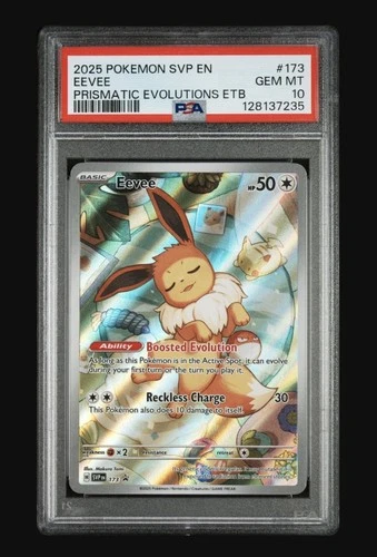 Pokemon Eevee Prismatic Evolutions ETB Promo SVP EN 173 PSA 10