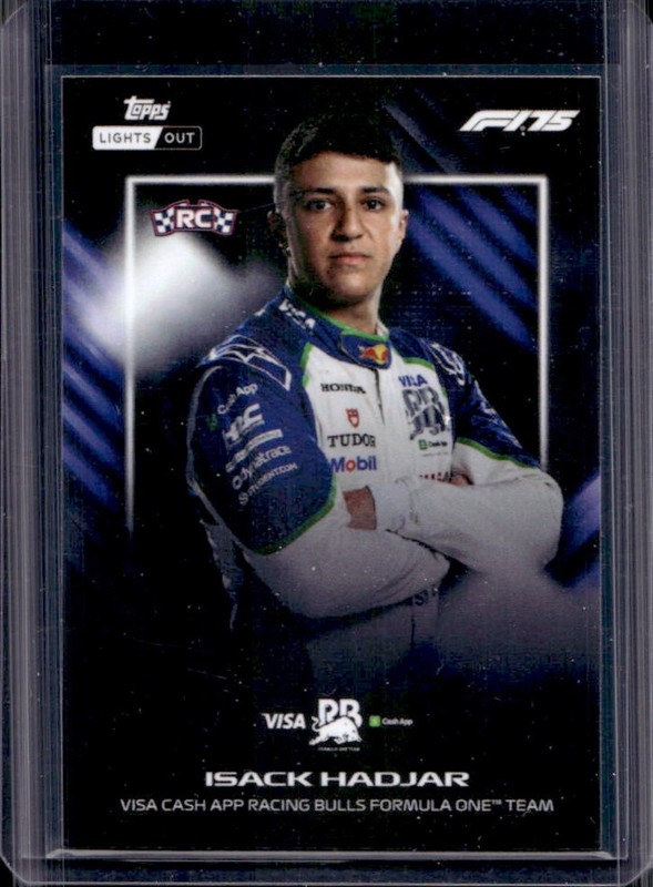 2025 Topps Lights Out Isack Hadjar RC Rookie