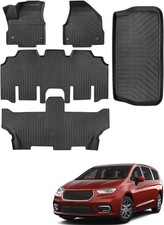 for Chrysler Pacifica 2017-2025 2026 7/8 Passenger No Hybrid Floor Mats Cargo