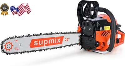 SUPMIXTOOLS 62cc Gas Chainsaw 20 Inch Gas Powered Chainsaws 2-Cycle Petrol