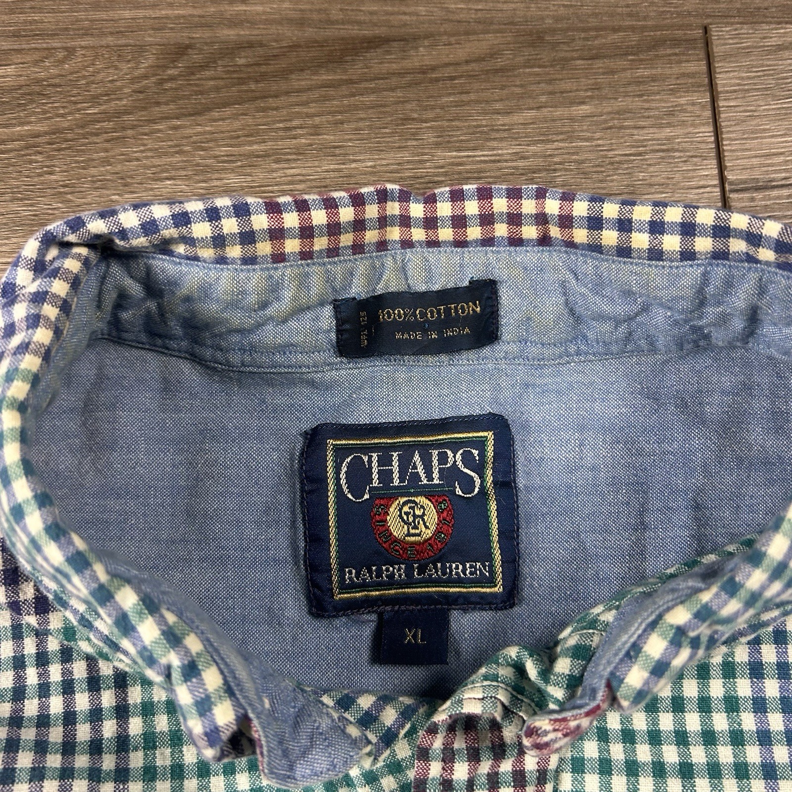 Vintage Chaps Ralph Lauren Patchwork Multicolor B… - image 3