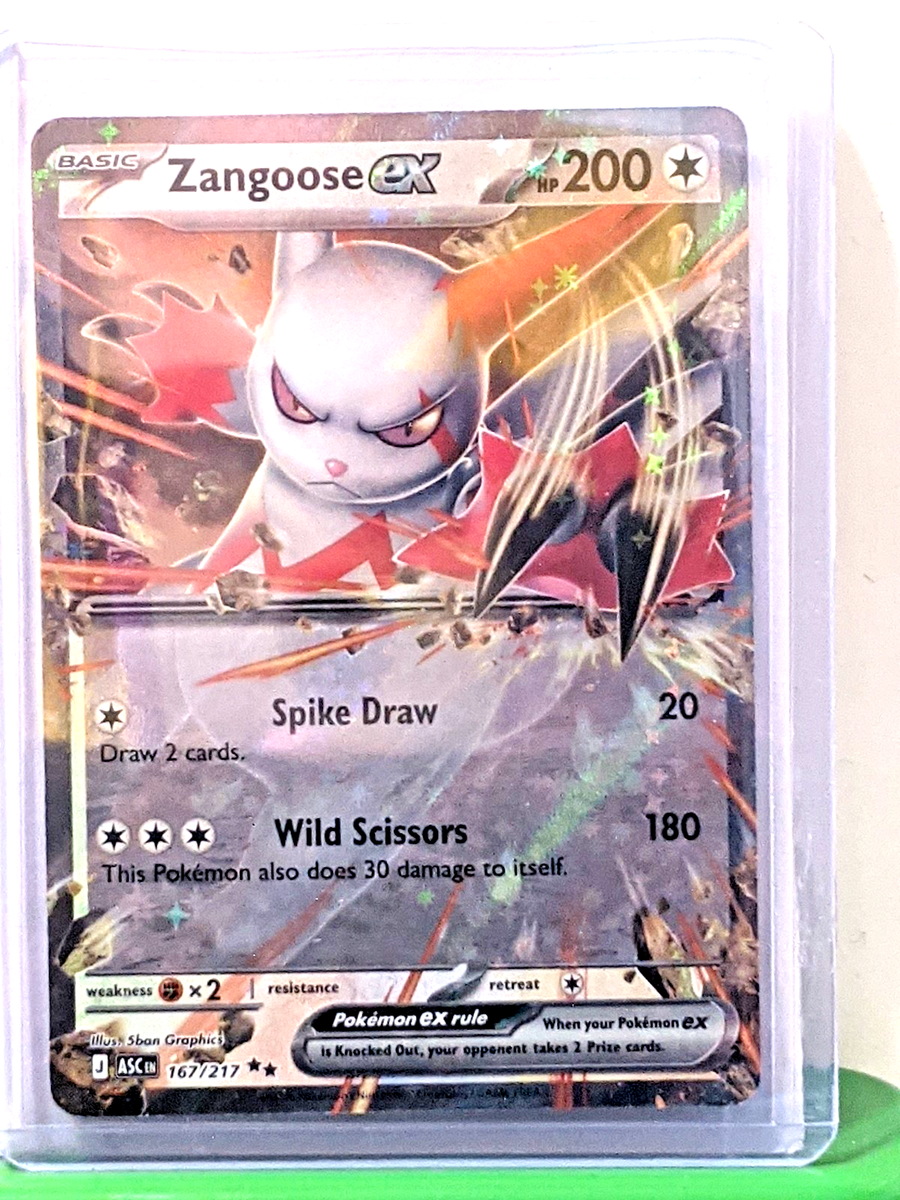 Zangoose ex - 167/217 - Double Rare - Ascended Heroes Pokemon NM/M
