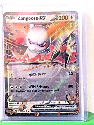 Zangoose ex - 167/217 - Double Rare - Ascended Heroes Pokemon NM/M