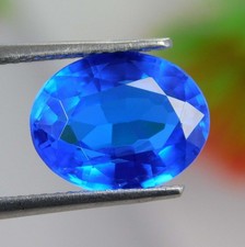 5.25 Ct Natural Unheated Royal Blue Sapphire Oval Cut CERTIFIED Gemstone