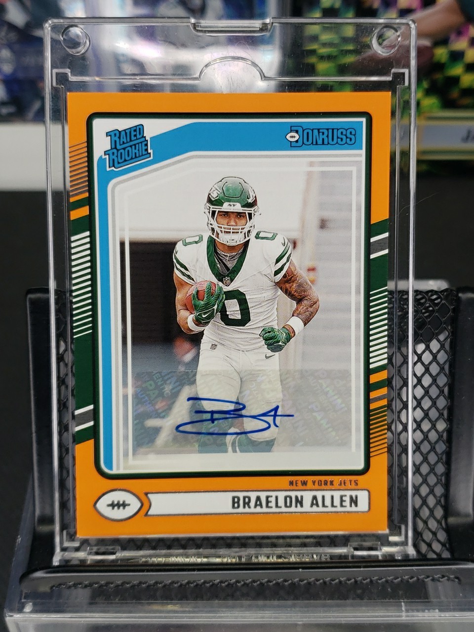 2024 Panini Donruss - Rated Rookie Braelon Allen #306 Orange Autographs (AU, RC)