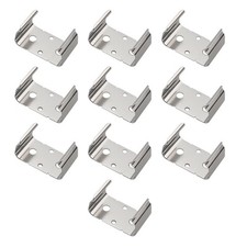Ruiwaer 10PCS Silver 9-Volt Battery Clips Holder Clip AA