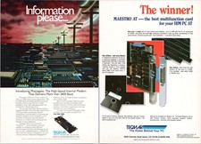 Tecmar Vintage Print Ad Phonegate Modem Maestro AT IBM PC 1985