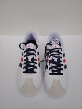 adidas VL Court 3.0 – UK 9.5 – Cloud White / Team Navy / Better Scarlet