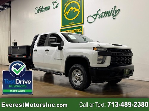 2023 Chevrolet Silverado 3500HD WT 4X4 DOUBLECAB 8FT FLATBED 6.6L V8 DIESEL