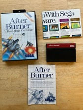 After Burner (1988) Sega Master System (CIB) manual/box/POSTER/tested