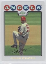 2008 Topps Chrome Refractor Jered Weaver #96 0b6